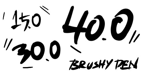 筆ペン Brushy Pen For Sai2 Assets Dice Project